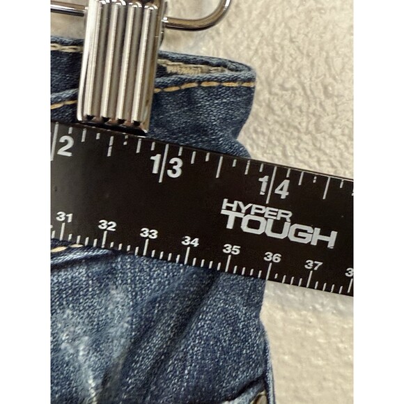 BKE Sabrina Stretch Bootcut Jeans Size 26R X 31.5 Western Grunge Denim Stitching - Picture 13 of 14